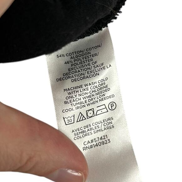 Lou & Grey for LOFT Black Multicolor Ski Terry Sweatpants Womens Plus 16 / 18 - Picture 6 of 7